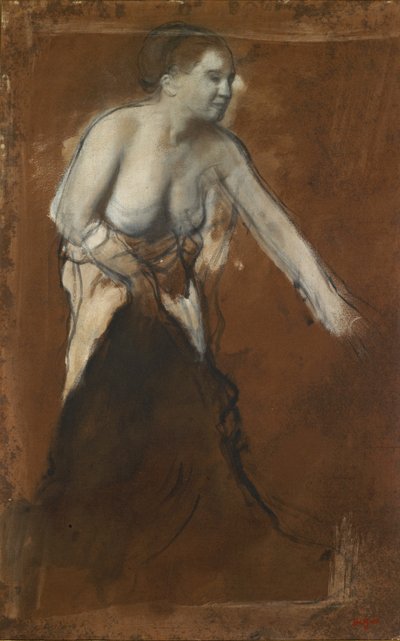 Woman washing herself, c.1866-68 by Edgar Degas